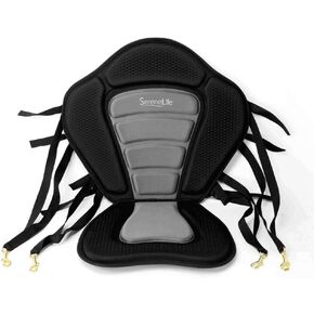 Detachable Universal Paddle-Board Seat - Adjustable Paddle Board Seat, Form-Fitting Design for All Body Sizes, Large & Small, Compatible for Kayaks, Rowboats, Fishing Boats - SereneLife SLSUPST15