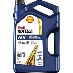 Shell Rotella 550046251-3PK T6 Full Synthetic Multi-Vehicle 5W-30 Diesel Engine Oil (1-Gallon, Case of 3)