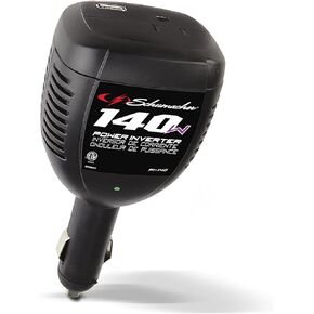 ‎PI-140 Analog Power Inverter for Cars, 140W with AC and USB Power Ports, Black