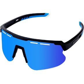 Polarized Sports Sunglasses for Men Women, UV400 Protection Cycling Glasses for Youth, Goggles for Baseball Fishing