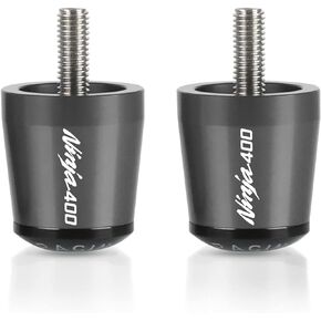 CNC Alu Motorcycle Handlebar Grips Ends Caps Ends Caps for Ninja 400 2018-2021 gray