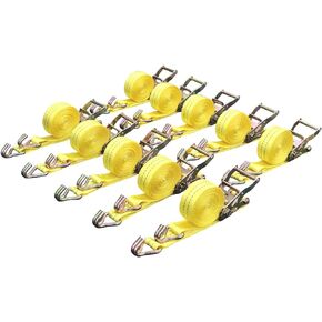 10 Pack 1.5" x15' Ratchet Strap 4400LB