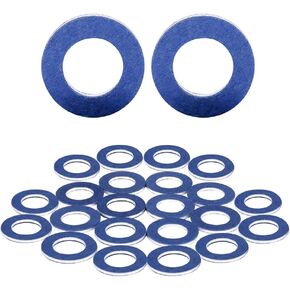 24PCS Oil Drain Plug Gaskets,Crush Washer Oil Drain Plug Gasket,Aluminum Drain Plug Washer Crush Seal,90430-12031 Crush Washer Seals Replaces,Automotive Accessories Replacement