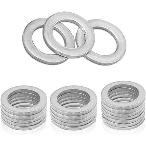 Pack-12 Oil Drain Plug Gasket, OEM 11026-01M02 Copper Leak-Proof Washer, Crush Seal Replacement Parts for Nissan Rogue Sentra Xterra Frontier Armada Jukes 350Z Infiniti G35 G37 (Gold)
