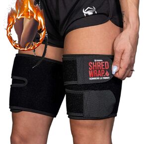 Iron Bull Strength Shred Wraps for Legs - Thermogenic Thigh Trimmers for Weight Loss - Premium Fat Burning Bands with Slimming Technology - Leg Body Wraps Toner and Shaper
