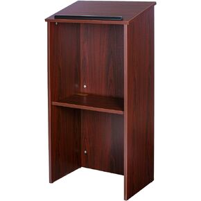 Floor Standing Lectern Podium, Mahogany (OEF222MY)