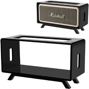 TXEsign Acrylic Desktop Stand Holder for Marshall Emberton & Emberton II Portable Bluetooth Speaker, Table Holder Display Shelf for Marshall Emberton Speaker Desktop Stand Shelf (Black)