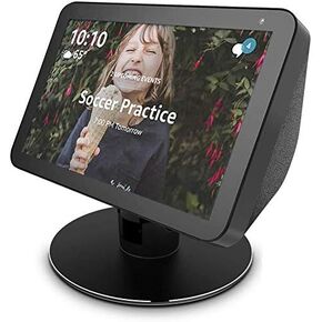 Adjustable Stand only for Echo Show 8 / Echo Show 8 (2nd Gen), Tilt + Swivel Stand，Aluminum Stand with 8 Magnets Black