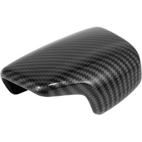 X AUTOHAUX ABS Red Carbon Fiber Print Car Gear Shift Knob Cover Trim Replacement for Audi A4 S4 A5 S5 2017-2020 for Audi Q5 SQ5 Q7 2017-2019