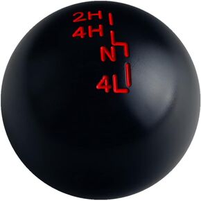 DEWHEL Aluminum Weighted Transfer Case Shift Knob Compatible with Jeep Wrangler YJ TJ Gear Shifter M12x1.25 M10x1.5 M10x1.25 M8x1.25