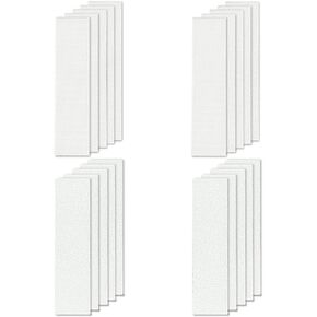 20 Pieces Anxiety Sensory Stickers Kit Calm Stickers Tactile Rough Calming StripsTranslucent Textured Fidget Strips Anti Stress Stickers for Adults Teens Relieving Anxiety(White)
