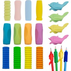 30 قطعة من مقابض أقلام الرصاص للكتابة اليدوية للأطفال، حامل أقلام TACYKIBD للأطفال، أداة تصحيح وضعية قبضة اليد للأطفال الصغار في مرحلة ما قبل المدرسة والأطفال لليسار أو اليمين (4 أنواع) in Kuwait