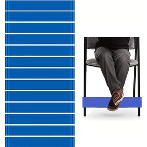 10 Pack Chair Bands Stretch Foot Band Fidget Chair Bands for Kids High School Students and Adults for Classroom Chairs and Desk ft Band Ideal for ADHD Autism Hyperactivity (blue)