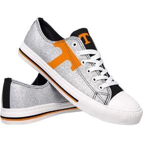 FOCO Tennessee Volunteers NCAA Womens Glitter Low Top Canvas Shoes - 8