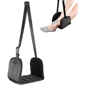 أرجوحة قدم للطائرة ومسند للقدمين أثناء السفر: ملحقات مسند قدم الطائرة وحمالة القدم المحمولة وأساسيات الراحة من إسفنج الذاكرة in Kuwait