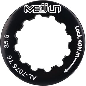 VGEBY Lock Ring Cassette, Cassette Lockring for 7-11 Speed Mountain Bike (Black) Cassette Lockring Shimano Cassette Lock Ring Box2 Prime 9 Cassette Lock Ring Cassette Lock Kickr Cassette Lock Ring