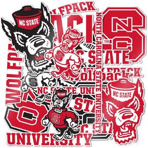 North Carolina State University Sticker Wolfpack NC State NCSU Vinyl Decal Laptop Water Bottle Car Scrapbook (Type A)