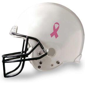Breast Cancer Awareness Football Helmet Decal - Pink Ribbon Decal for Breast Cancer Awareness (1 Decal)