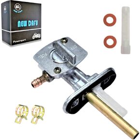 Fuel Gas Tank Valve Petcock + 2 Clamps for Yamaha YZ125 YZ250 YZ400F YZ426F YZ450F,Suzuki LTZ 250/400 DR 200/250/350,ATV Motorcycles, Polaris