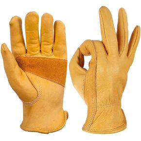 Vintage Classic Motorcycle Gloves Driving Glove Head Layer Cowhide Leather Glove Summer Use,Leather Motorcycle Gloves for Men,Riding Driving Biker Glove