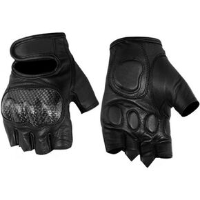 Daniel Smart Cowhide Leather Motorcycle Gloves for Men Biker Gloves with Gel Palm and Hard Knuckles