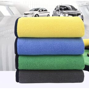 AV Supplies Distributors - Two Sided Soft Coral Fleece Multipurpose Microfiber Towels, 16 x 24 inches - 800 GSM, Set of 3, Quick Dry Microfiber Towels for Cars, SUV's, House, Kitchen, and Window