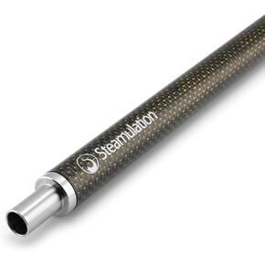 Carbon Mouthpiece - 18/8 Cut. an Essential Accessory for Any Shisha Lover who Values Quality and Aesthetics (Black Gold)