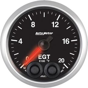 Auto Meter 5645 Elite 2-1/16" 0- 2000 Degree Fahrenheit Exhaust Gas Temperature Pressure Gauge