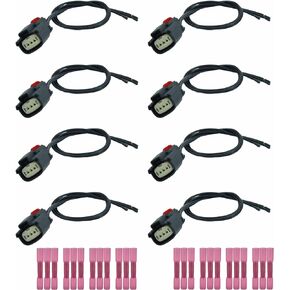 8pcs Ignition Coil Connector Plug Compatible with Ford 2013-2019 V6 V8 Flex F150 Replace 9U2Z14S411EA S2280 WPT931