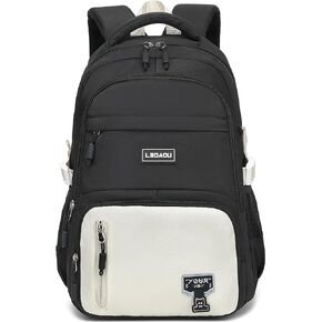 Backpack for School 15.6 Inch Laptop College Backpacks Middle High School Teen Girls Bookbags Women Travel Daypack, Oxford Gray