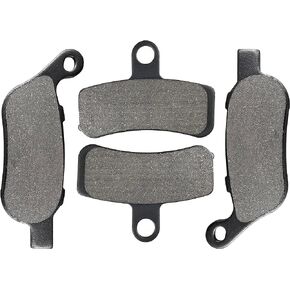 Front and Rear Brake Pads for Harley Davidson Fatboy, Softail Deluxe, Heritage Softail Classic, Street Bob, Dyna Wide Glide, Low Rider, Night Train, Super Glide, Softail Custom, Softail Slim, Rocker C