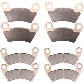 LOCOPOW Brake Pads for Ranger 800 500 570 700 900 XP Compatible with Polaris RZR 900 XP Ranger Crew 500 RZR 4 800 RZR 900 XP(Front and Rear)