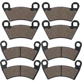 LOCOPOW Brake Pads for Ranger 800 500 570 700 900 XP Compatible with Polaris RZR 900 XP Ranger Crew 500 RZR 4 800 RZR 900 XP(Front and Rear)