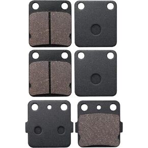 Warrior 350 Front and Rear Brake Pads Kits for Yamaha Banshee 350 1990-2006 Blaster 200 2003-2006 Warrior 350 1989-2004 Wolverine 350 1995-2005