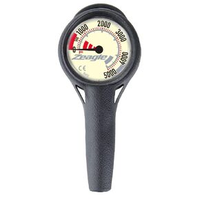 Zeagle Single Gauge - 5000psi 11 hose w/ Black Hose