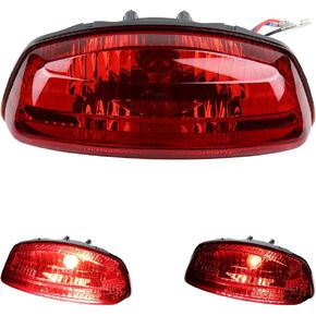 Motorcycle Rear Brake Tail Lights Compatible with Suzuki Eiger LTZ 400 Vinson 500 Ozark 250 - Replacements for QuadSport 35710-03G20 35710-03G00