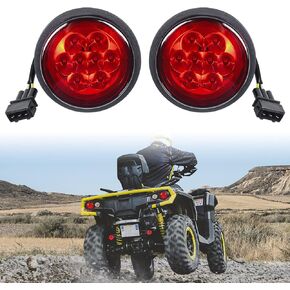 Pair LED Tail Light Assembly Compatible with Can Am Outlander, Smoked Rear Brake Lights Tail Lamps Compatible with Can-Am Outlander Renegade Commander Maverick 2011-2017,Replace #710001645