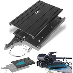 1854060 MKA-32 Ulterra, Terrova, PowerDrive Trolling Motor Quick Release Bracket with Cover, Black Aluminum
