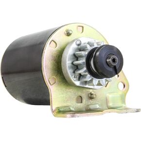 RAREELECTRICAL New Starter Motor Compatible With Briggs & Stratton Cub Cadet 16.5 17 17.5 Hp Engine 14 Tooth Steel Drive By Part Numbers 693551 LG693551