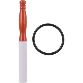 Singing Bowl Mallet,Rubber O-rings Rod Wooden Handle Stick for Crystal Sound Bowls Accessories Performance Accessory