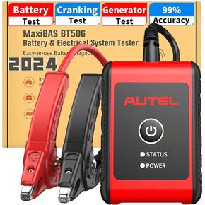 Autel MaxiBAS BT506 Car Battery Tester, 6V 12V Batteries: 100-2000 CCA Vehicle Battery Analyzer, Top Accuracy Adaptive Conductance, Battery Load Test for All Vehicles