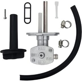 Fuel Valve Petcock and Lever Screw for Yamaha Grizzly Bruin YFM 350 660 Fuel Tank Switch Valve and Lines for Kawasaki Prairie KVF 360 400 5KM-24500-10 51023-1402 51023-1316