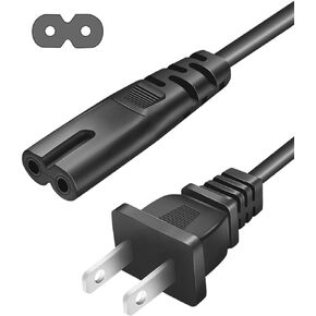 2 Prong Power Cord for Sony GTK-XB90 GTK-XB60 SRS-XP700 SRS-XP500 MHC-V71 Wireless Portable Speaker Replacement Charging Cable AC Cable (6FT)