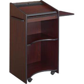 Safco Products 8918MH Executive Mobile Lectern, Mahogany