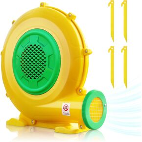 Bounce House Blower, 370 Watt 0.5HP Air Blower for Inflatable, Electric Air Blower Fan for Inflatable Bouncer, Perfect for Small Inflatable Objects Inflatable Bounce House