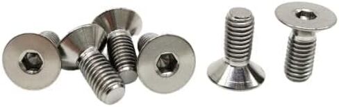 RISON Titanium Bolts 6pcs Steering Wheel Screw Bolts M5x12MM Titanium Steering Wheel Bolt Kits Original Titanium Countersunk Screws Titanium Finish Flat Head Bolt in Saudi Arabia