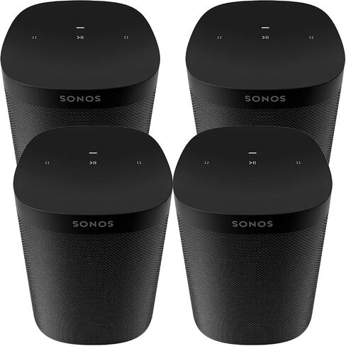مجموعة مكونة من أربع غرف Sonos One SL (أبيض) (متجددة) in Saudi Arabia