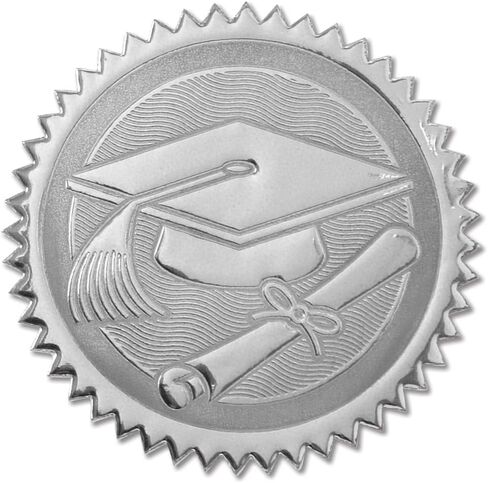 PaperDirect Congratulations 5-Point Star Embossed Gold Foil Certificate Seals, 2 Inch, Self Adhesive, 100 Count, Embossed Seals for Certificates, Achievement Award Stickers for School, Work, Diploma in Saudi Arabia