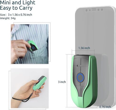 NADAMOO Wireless Mini Barcode Scanner 1D Bar Code Reader Compatible with Bluetooth,2.4G Wireless & USB Wired Connection,Portable Barcode Reader for Inventory Library Supermarket in Kuwait