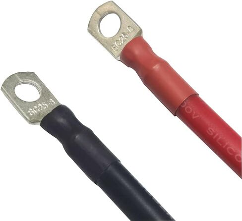 كابل عاكس للبطارية مقاس 6 AWG مع عروات كابل 5/16 بطول 3 أقدام (1 قدم) in Kuwait